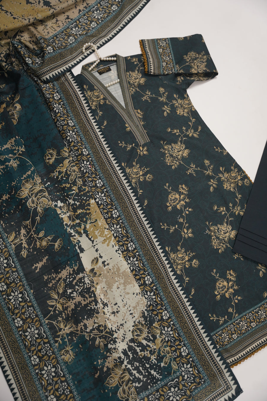 Original Bin Saeed Khaddar 3 PCS Collection HB-05