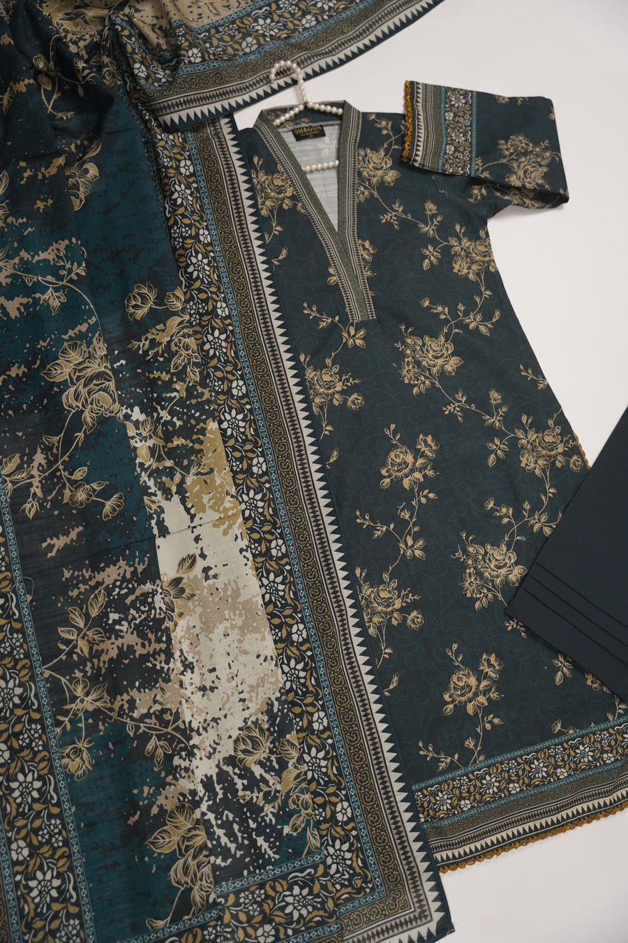 Original Bin Saeed Khaddar 3 PCS Collection HB-05