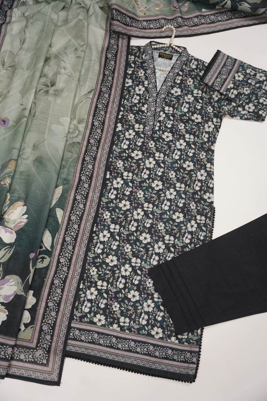 Original Bin Saeed Khaddar 3 PCS Collection HB-04