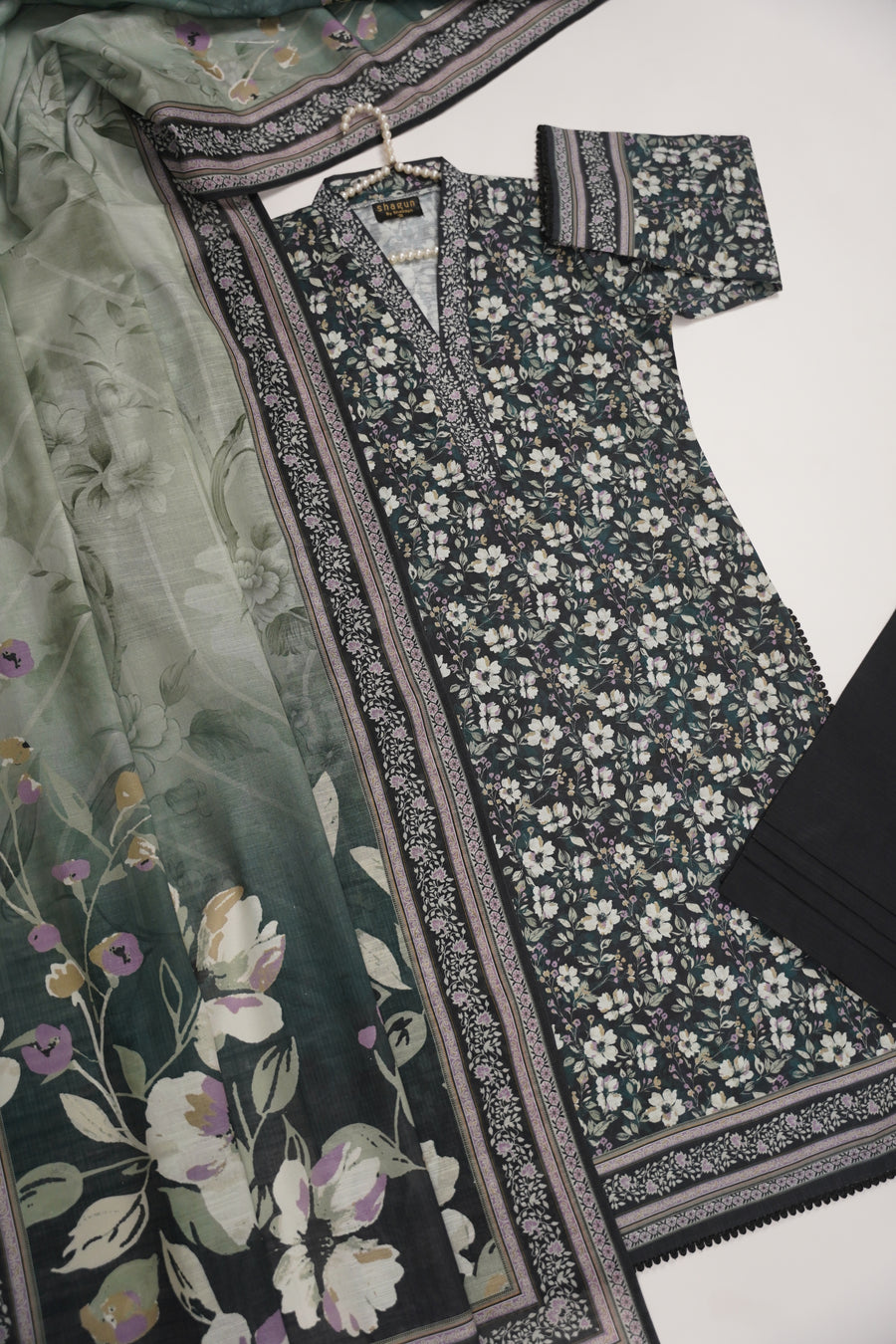 Original Bin Saeed Khaddar 3 PCS Collection HB-04