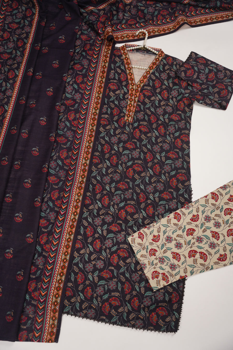 Original Bin Saeed Khaddar 3 PCS Collection HB-02