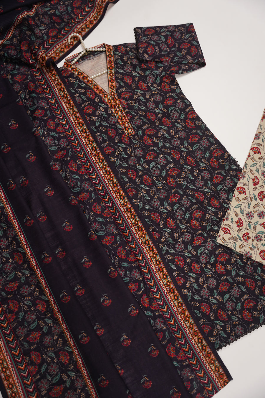 Original Bin Saeed Khaddar 3 PCS Collection HB-02