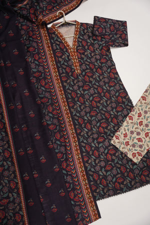 Original Bin Saeed Khaddar 3 PCS Collection HB-02