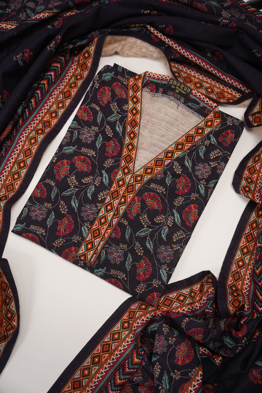 Original Bin Saeed Khaddar 3 PCS Collection HB-02