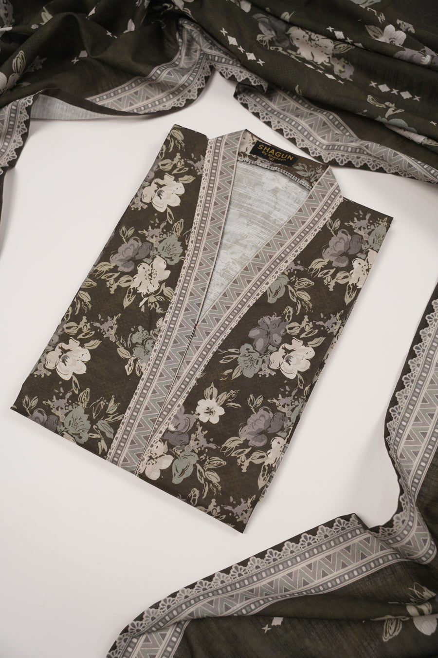 Original Bin Saeed Khaddar 3 PCS Collection HB-07