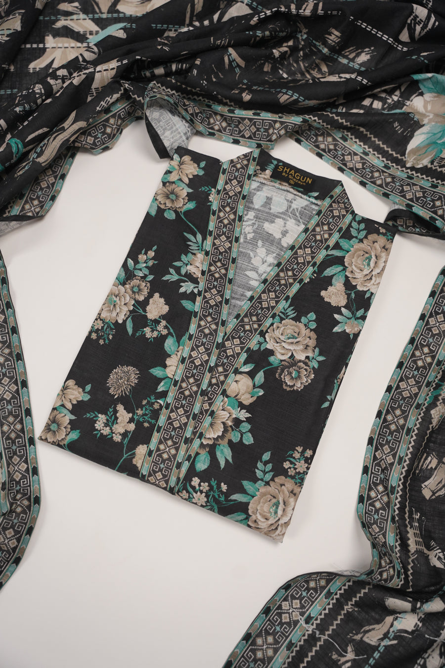 Original Bin Saeed Khaddar 3 PCS Collection HB-08