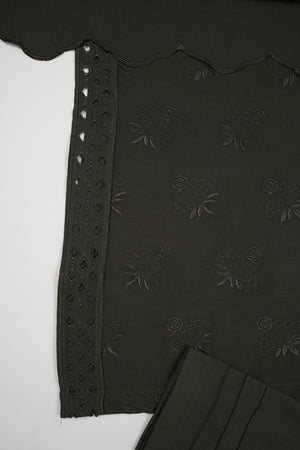 Maya Collection by Sobia Waseem chikankari embroidered shirt with embroidered shawl and plan bottom MDC-02
