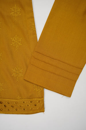 Maya Collection by sobia waseeem Chikankari embroidered Dhanak shirt with embroidered shawl and plan bottom MDC-07