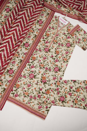 Original Bin Saeed Khaddar 3 PCS Collection RK-03