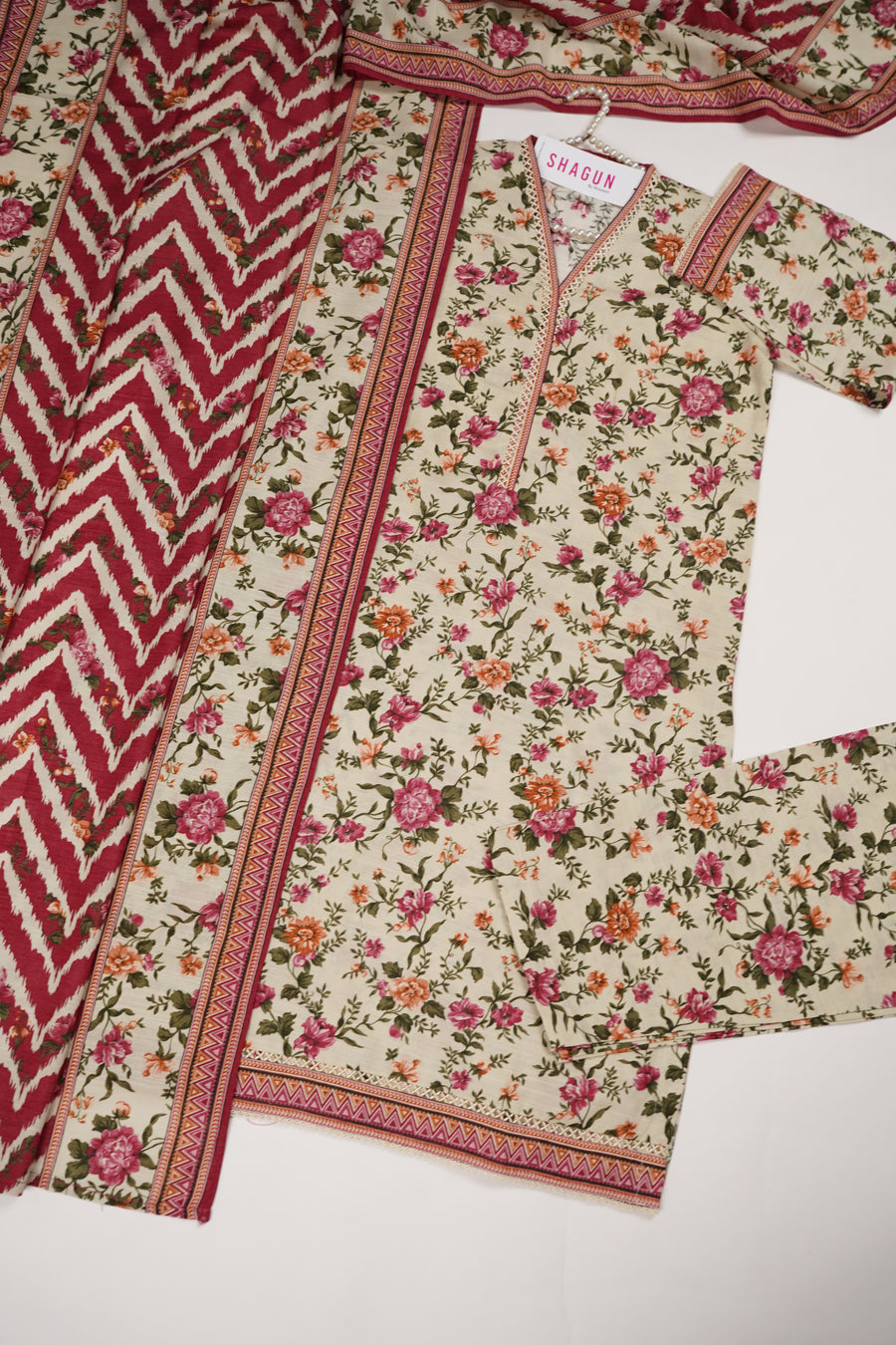 Original Bin Saeed Khaddar 3 PCS Collection RK-03