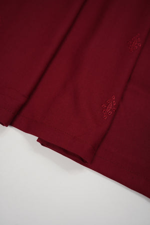 Maya Collection by Sobia Waseem Chikankari embroidered Dhanak Shirt with embroidered shawl and plan bottom MDC-03