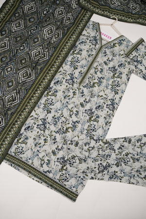Original Bin Saeed Khaddar 3 PCS Collection RK-02