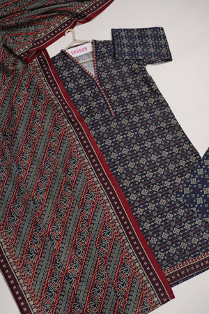 Original Bin Saeed Khaddar 3 PCS Collection RK-04