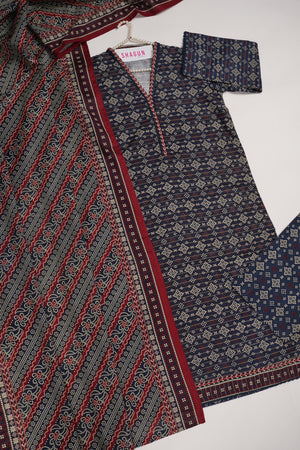 Original Bin Saeed Khaddar 3 PCS Collection RK-04