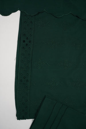 Maya Collection by Sobia Waseem chikankari embroidered Dhanak shirt with embroidered shawl and plan bottom MDC-05