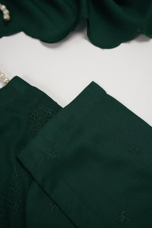 Maya Collection by Sobia Waseem chikankari embroidered Dhanak shirt with embroidered shawl and plan bottom MDC-05