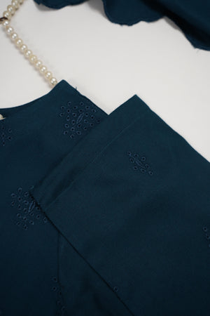 Maya Collection by Sobia Waseem Chikankari embroidered Dhanak shirt with embroidered shawl and plan bottom MDC-08