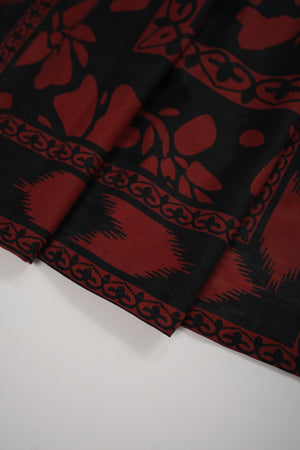 Salina by Sobia Waseem printed khadar shirt with printed shawl and plain bottom SKC-06