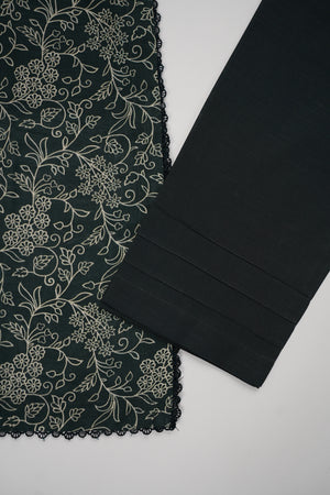 Salina by Sobia Waseem printed khadar shirt with printed shawl and plain bottom SKC-09