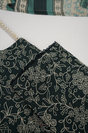 Salina by Sobia Waseem printed khadar shirt with printed shawl and plain bottom SKC-09