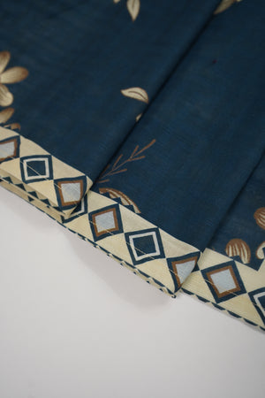 Salina by Sobia Waseem printed khadar shirt with printed shawl and plain bottom SKC-04