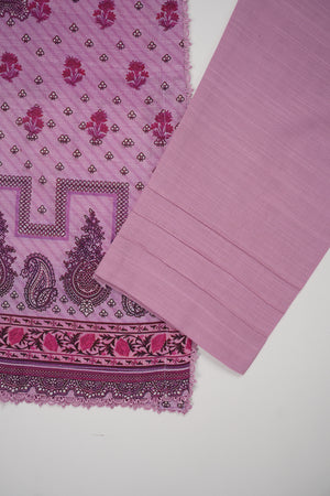 Salina by Sobia Waseem Printed Khadar Shirt with Printed shawl and plain Bottom SKC-01