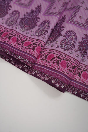 Salina by Sobia Waseem Printed Khadar Shirt with Printed shawl and plain Bottom SKC-01
