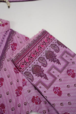 Salina by Sobia Waseem Printed Khadar Shirt with Printed shawl and plain Bottom SKC-01