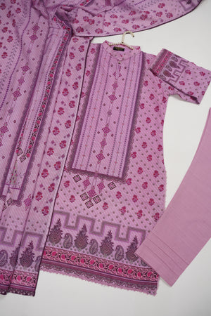 Salina by Sobia Waseem Printed Khadar Shirt with Printed shawl and plain Bottom SKC-01