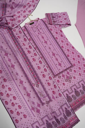 Salina by Sobia Waseem Printed Khadar Shirt with Printed shawl and plain Bottom SKC-01