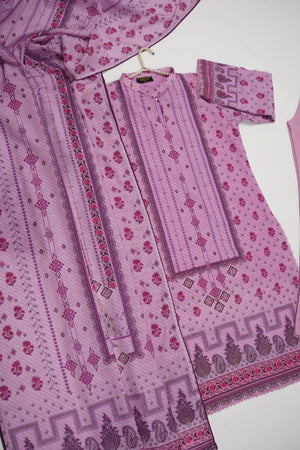 Salina by Sobia Waseem Printed Khadar Shirt with Printed shawl and plain Bottom SKC-01