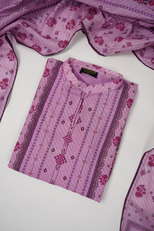 Salina by Sobia Waseem Printed Khadar Shirt with Printed shawl and plain Bottom SKC-01