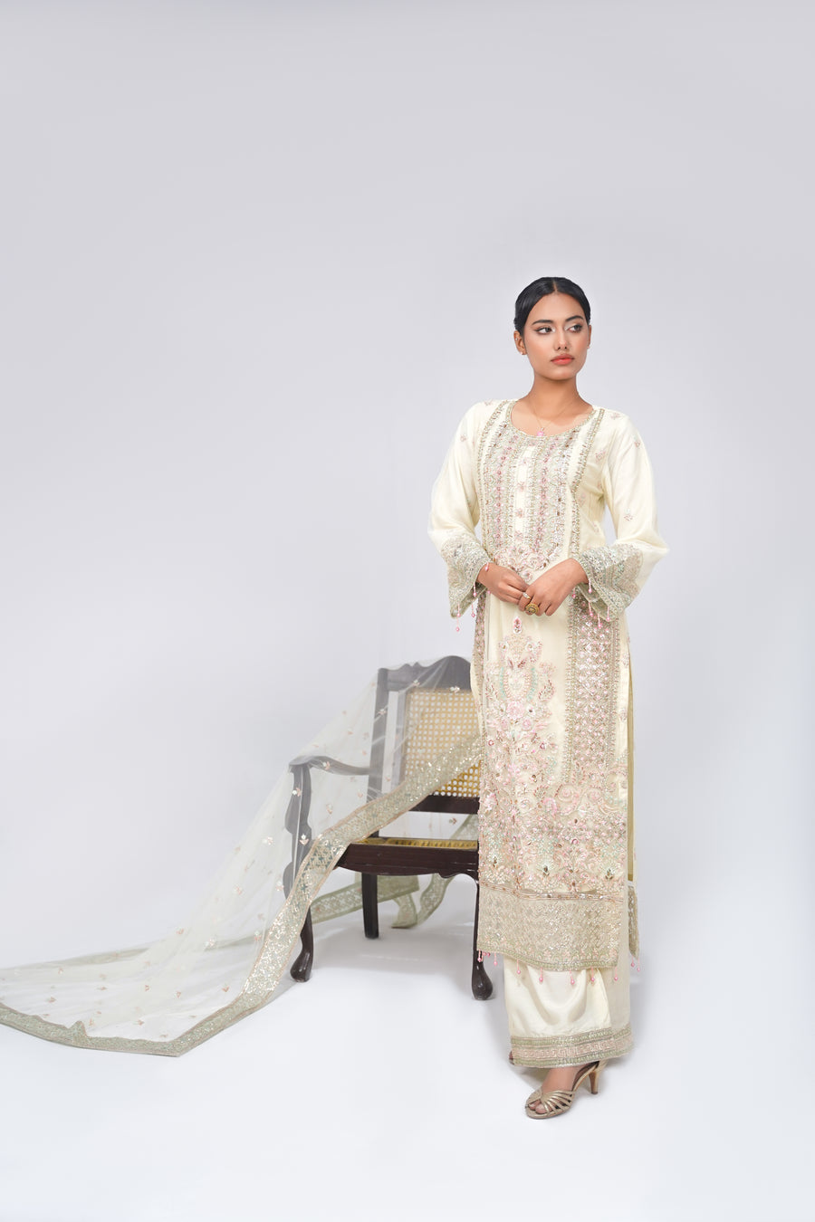 Be-Misaal Luxury 3 PCS Eid Collection 2025 FE-002