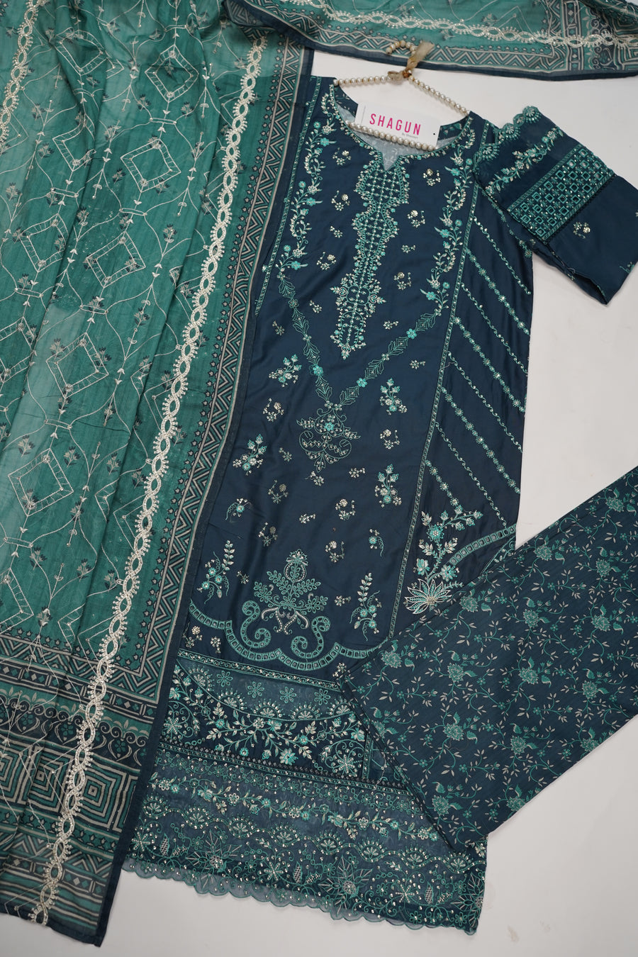 ORIGINAL BIN SAEED PRINTED EMBROIDERED LAWN HST-004