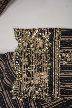 ORIGINAL BIN SAEED PRINTED EMBROIDERED LAWN HST-002