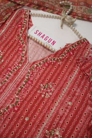 ORIGINAL BIN SAEED PRINTED EMBROIDERED LAWN HST-006
