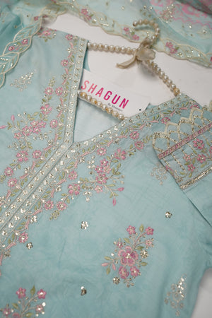 ORIGINAL BIN SAEED PRINTED EMBROIDERED LAWN HST-001