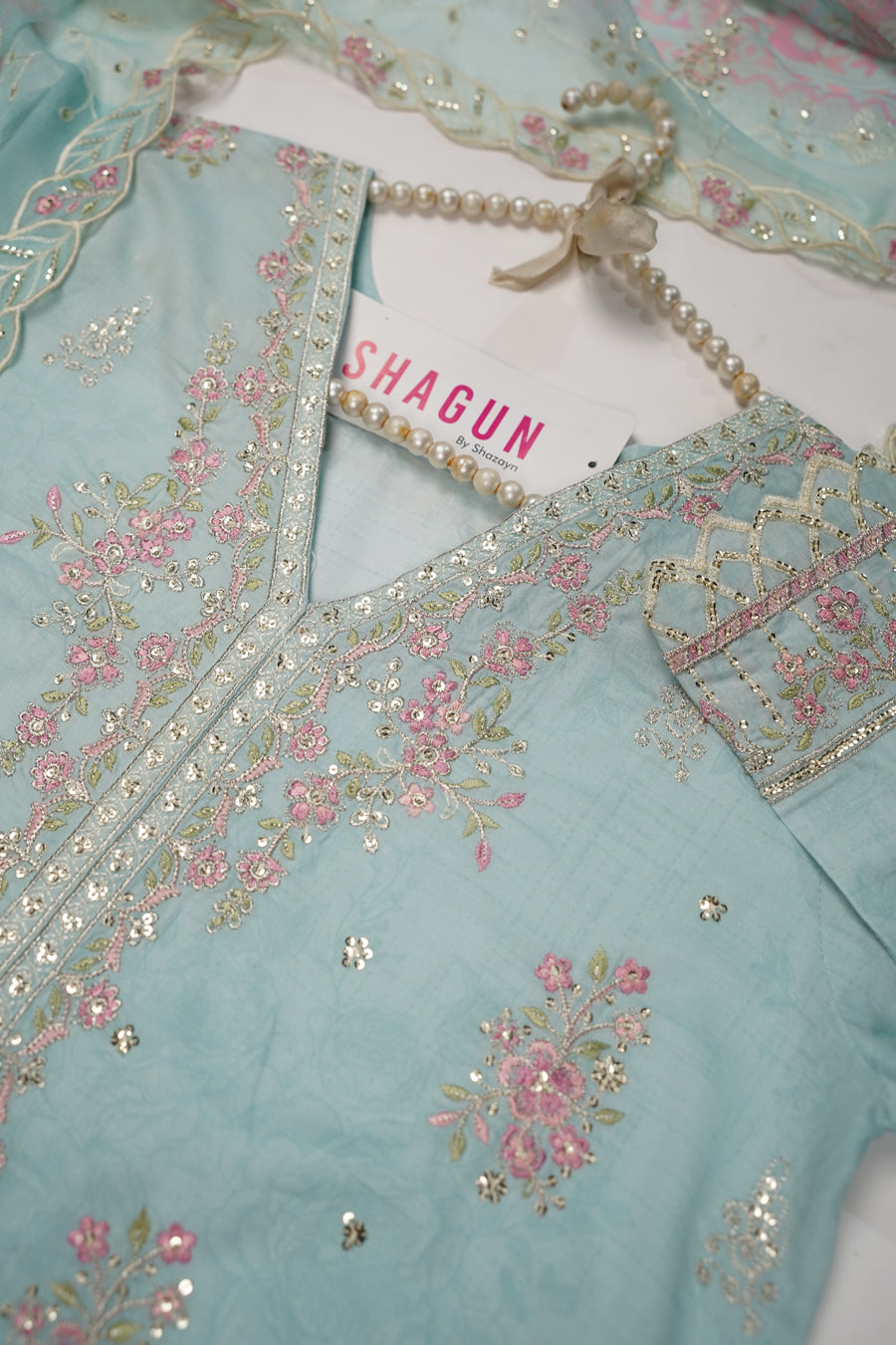 ORIGINAL BIN SAEED PRINTED EMBROIDERED LAWN HST-001