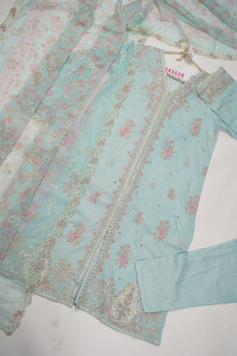 ORIGINAL BIN SAEED PRINTED EMBROIDERED LAWN HST-001