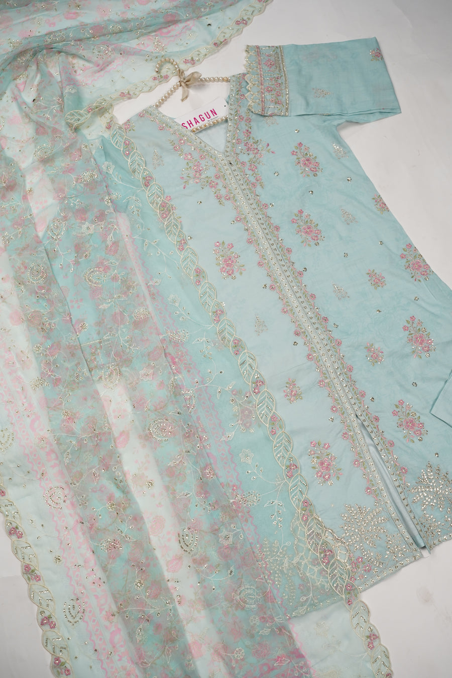 ORIGINAL BIN SAEED PRINTED EMBROIDERED LAWN HST-001