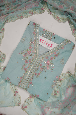 ORIGINAL BIN SAEED PRINTED EMBROIDERED LAWN HST-001