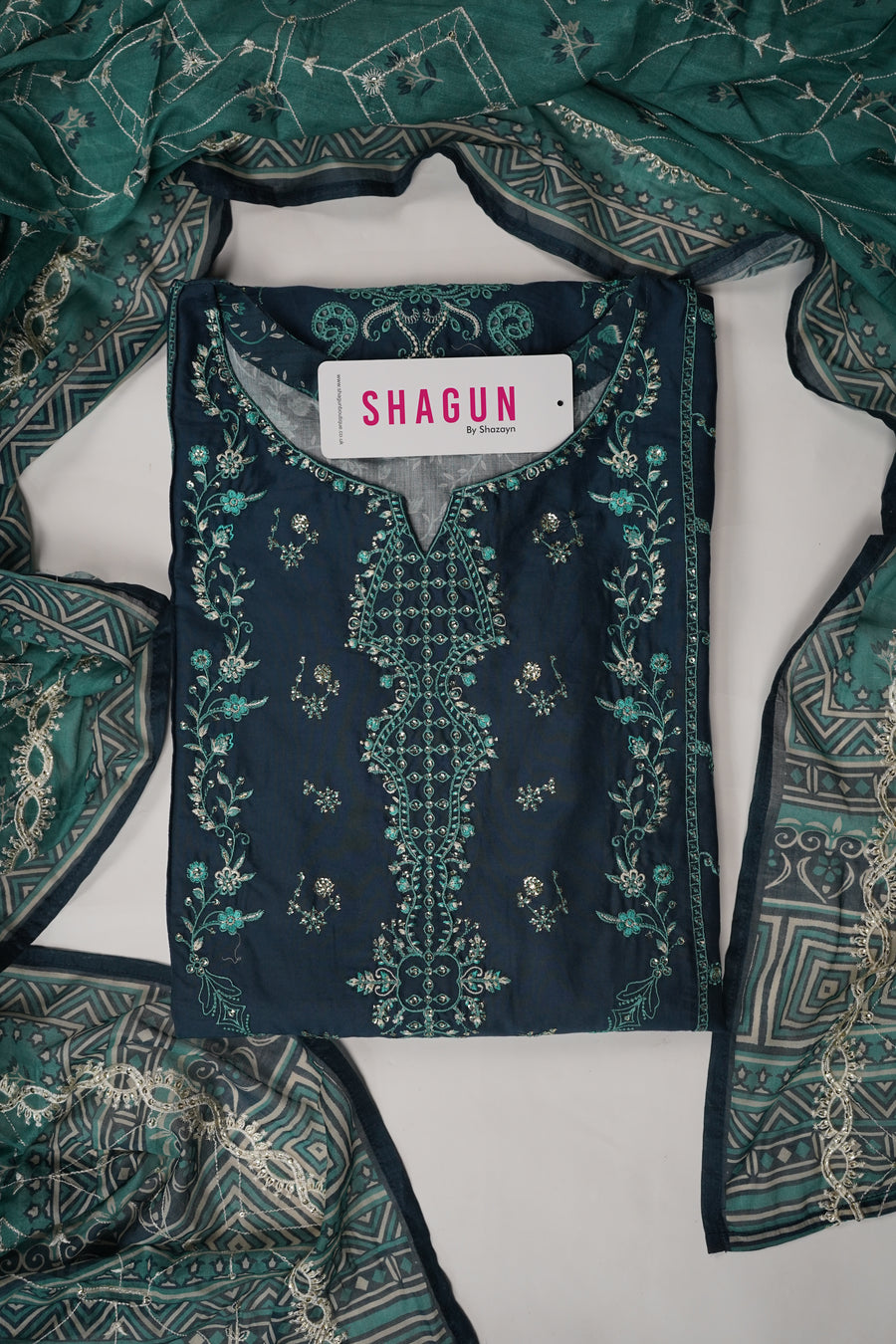 ORIGINAL BIN SAEED PRINTED EMBROIDERED LAWN HST-004