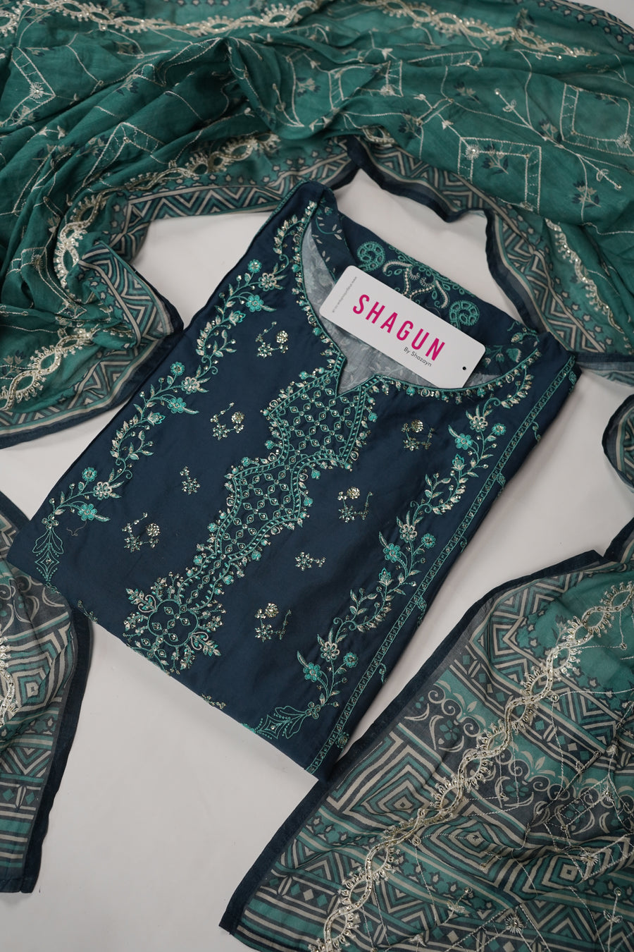 ORIGINAL BIN SAEED PRINTED EMBROIDERED LAWN HST-004