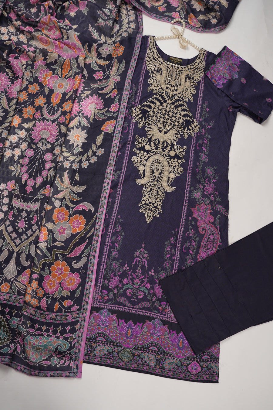 Original Asim Jofa 3pcs Lawn  Collection MT-02