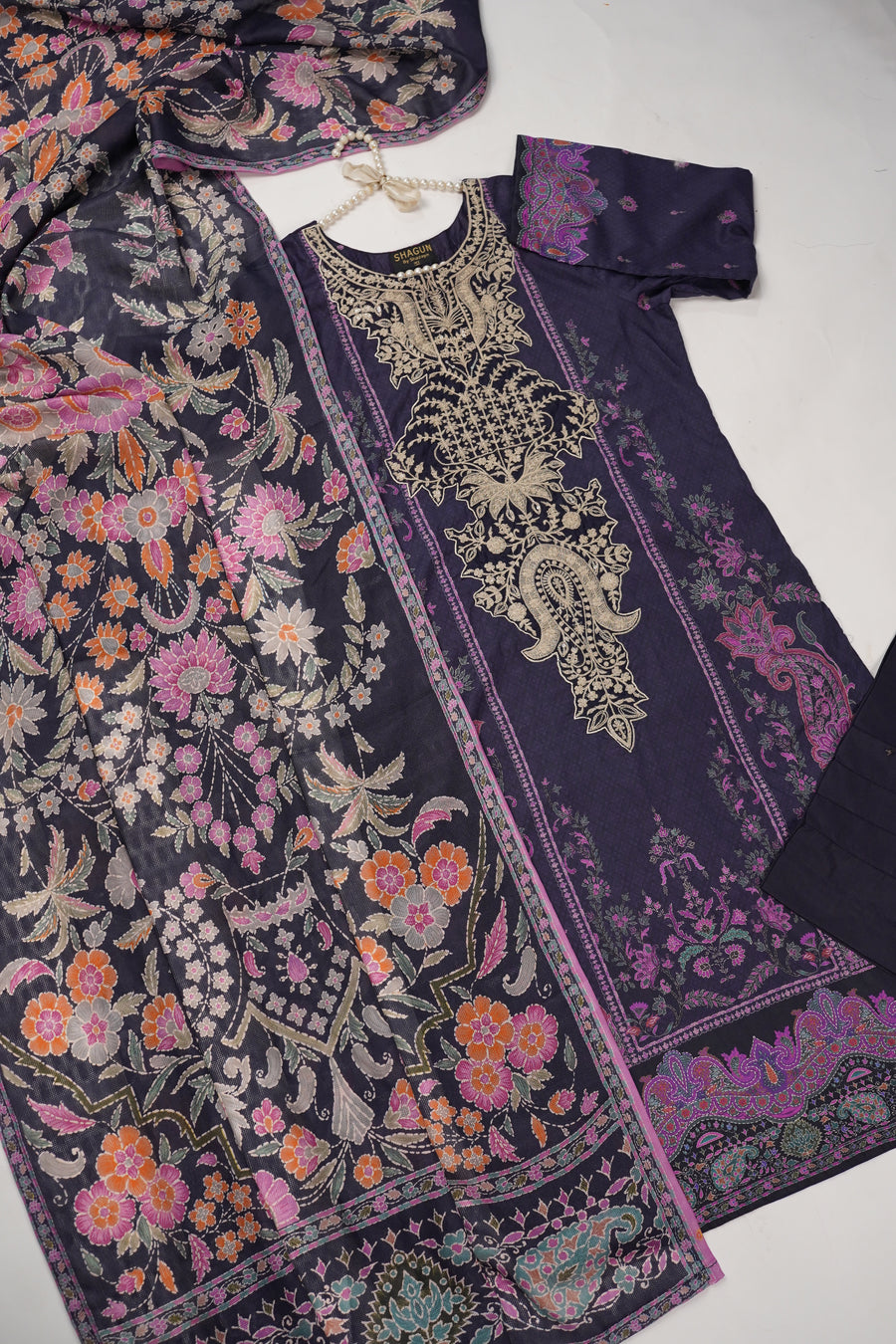 Original Asim Jofa 3pcs Lawn  Collection MT-02