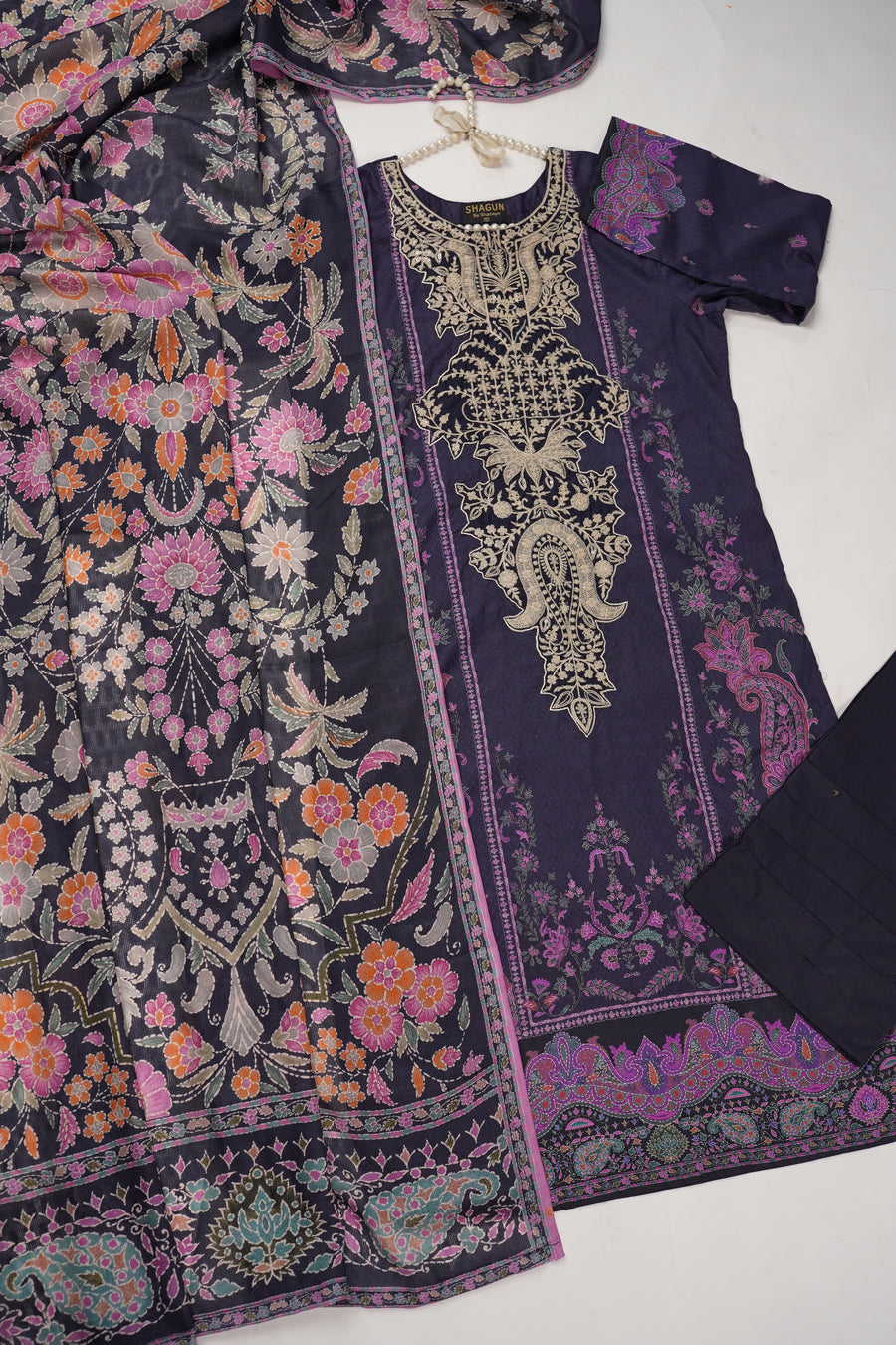 Original Asim Jofa 3pcs Lawn  Collection MT-02