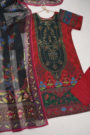 Original Asim Jofa 3pcs Lawn  Collection MT-04