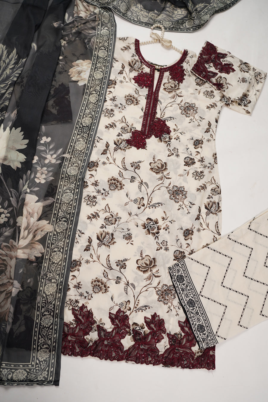 Original Asim Jofa 3pcs Lawn  Collection MT-05