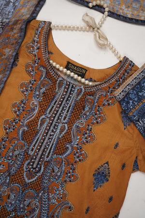 Original Asim Jofa 3pcs Lawn  Collection MT-01