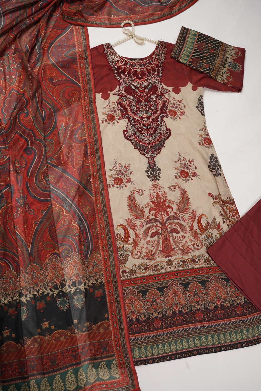 Original Asim Jofa 3pcs Lawn  Collection MT-03